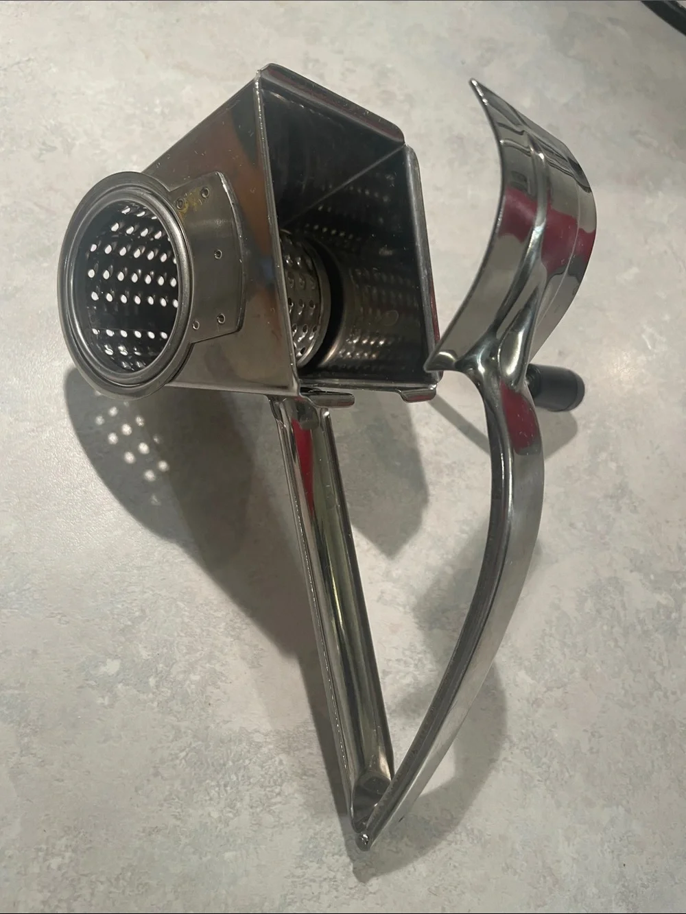 Vintage Acea Inox Stainless Steel Rotary Cheese Grater - Made in Italy